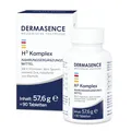 Produktbild: DERMASENCE H³ Komplex, 90 Tabletten – Nahrungsergänzung für Haut, Haare & Nägel, mit Biotin, Zink & B-Vitaminen, vegan, ohne Laktose, ideal bei Haarausfall, brüchigen Nägeln & fahler Haut