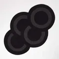 Produktbild: Homescapes - Tischset Baumwolle 40 Cm Im 4er-set - 4x Platzset Geflochten, Schwarz-grau