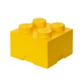 Produktbild: LEGO Aufbewahrungsstein, 4 Noppen, Stapelbare Aufbewahrungsbox, 5,7 l, gelb