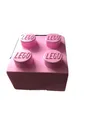 Produktbild: Lego Aufbewahrungsbox ca. 24,5x18x24,5 cm rosa mit 4 Noppen stapelbar - neu
