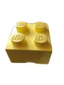 Produktbild: Lego Aufbewahrungsbox ca. 24,5x18x24,5 cm gelb mit 4 Noppen stapelbar - neu