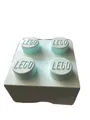Produktbild: Lego Aufbewahrungsbox ca. 24,5x18x24,5 cm hellgrün mit 4 Noppen stapelbar - neu