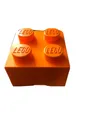 Produktbild: Lego Aufbewahrungsbox ca 24,5x18x24,5 cm orange mit 4 Noppen stapelbar - neu