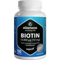 Produktbild: BIOTIN 10 mg hochdosiert vegan Tabletten, 180 St PZN 16018634