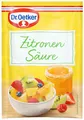Produktbild: Dr. Oetker Zitronensäure, 12 x 5er Pack, je Beutel 5 g, Alternative zu Zitronensaft, zum Einkochen & Verfeinern von Konfitüre, Marmelade, Gelee uvm., vegan