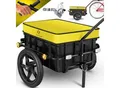 Produktbild: KESSER® Fahrradanhänger Lastenanhänger Handwagen mit Kupplung Hochdeichsel für Fahrrad Transportanhänger Transportbox mit 70 Liter Volumen Max. 60kg für Fahrräder mit 26'' - 28''