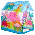 Produktbild: Kinderzelt Zoo Tiere Spielzelt für Kinder Haus Spielhaus Outdoor Indoor