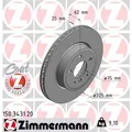 Produktbild: 2x ZIMMERMANN Bremsscheibe 150.3431.20