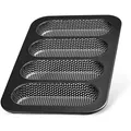 Produktbild: LINFELDT Baguetteblech Premium Baguette / Hot-Dog Backblech mit Antihaftbeschichtung Hot-Dog Backform