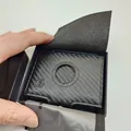Produktbild: VON HEESEN Slim Wallet RFID Schutz Geldbörse Mini Leder Carbon