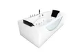 Produktbild: AcquaVapore Whirlpool-Badewanne Whirlpool Badewanne Eckwanne Wanne W81-C-ALL 180x90cm, (1-tlg), mit Ablaufgarnitur