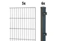 Produktbild: GARDEN 'N' MORE Einstabmattenzaun Standard, (11-St), 5 Elemente für 10 m, LxH: 200 x 50 cm, mit 6 Pfosten