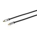 Produktbild: VIVANCO Hochwertiges Toslink Audio Kabel, 2m, vergoldet, geflochten, inkl. 3,5mm