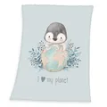 Produktbild: Herding Pinguin Babybest Babydecke75 x 100 cm Microfaser Kuscheldecke