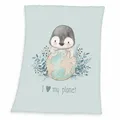 Produktbild: Baby Best Pinguin Microfaser Flauschdecke  75  x 100 cm