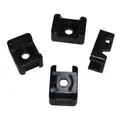 Produktbild: 100x Schraubsockel für Kabelbinder 21x16mm schwarz Montagesockel