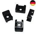 Produktbild: 100x Schraubsockel für Kabelbinder 21x16mm Montagesockel ; schwarz