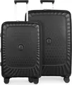 Produktbild: HAUPTSTADTKOFFER - Kofferset 2 teilig, leichte Trolleys 65 + 75 cm, 2er Reisekoffer Set, Check-In Gepäck Hartschale recycling Material PP, TSA,Schwarz