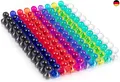 Produktbild: 160 Stücke 11 x 17mm farbige und transparente Magnete, 8 Farben, Perfekt für W