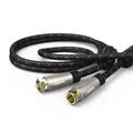 Produktbild: HAMA SAT-Anschlusskabel, F-Stecker - F-Stecker, Metall, vergoldet, #1907031