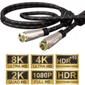 Produktbild: Hama 3m Sat-Kabel 120dB 8K 4K HD TV Antennen-Kabel F-Stecker Koaxial Koax-Kabel