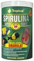 Produktbild: Tropical Spirulina 36% Forte- Fischfutter Algen Granulat für Diskusfische 1 l