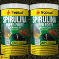 Produktbild: (25,02€/L) Tropical Spirulina 36% Super Forte Granulat 2x 1000ml ( 2x 1L )