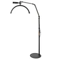 Produktbild: Halbmond-Bodenfülllicht 20W LED Beauty Licht dimmbar 360° drehbar Telefonhalter