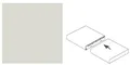 Produktbild: Getalit Pilzprofil 60 cm, 12 x 40 mm, silber  Fugenabdeckprofil