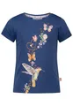 Produktbild: SALT AND PEPPER BY KIDS PARK Mädchen Colibri Glitterprint und Pailletten T-Shirt, Ink Blue, 104 cm-110 cm
