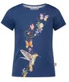 Produktbild: SALT AND PEPPER Mädchen T-Shirt Kolibri Print &  Glitzer  gr 104 /  110 ink blue