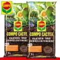 Produktbild: COMPO CACTEA® 2 x 5l Kakteen- und Sukkulentenerde Fettpflanzen Aloe Vera