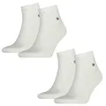 Produktbild: TOMMY HILFIGER Herren Quarter Socken Kurzsocken Business Socken 342025001 4 Paar, Farbe:Weiß, Menge:4 Paar (2x 2er Pack), Größe:43-46, Artikel:-300 white