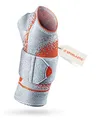 Produktbild: SPORLASTIC – MANUDYN SUPREME Handgelenkbandage links 3D-Gestrick– Orthopädische Handgelenkstütze mit anatomischer AIR-MATRIX Silikonpelotte zur Unterstützung des Ulnarköpfchens – Platinum Größe S