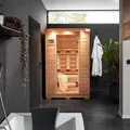 Produktbild: HOME DELUXE Infrarotkabine mit Vollspektrumstrahler REDSUN M - 120 x 105 cm für 2 Personen
