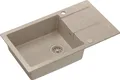 Produktbild: QUADRON Spülbecken 1-Becken Spüle | Größe: 78 x 45 x 18,5 cm | CHRISTIAN 136 | Küchenspüle Granitspüle aus GraniteQ mit Siphon | Beige