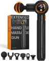Produktbild: Massagepistole,Napre Massage Gun Massage Pistole mit Verlängerungs Griff und 3 Einstellbaren Winkeln,Muskel Percussion Massagegerät für Rücken/Nacken/Schulter Entspannung,Handmassagegerät,Schwarz