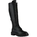 Produktbild: VAN HILL Damen Leicht Gefütterte Schnürstiefel Stiefel Profil-Sohle Schuhe 841360, Farbe: Schwarz, Größe: 36 - Schwarz - 36