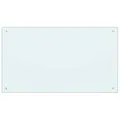 Produktbild: vidaXL Küchenrückwand Spritzschutz Fliesenspiegel Glasplatte Rückwand Herdspritzschutz Wandschutz Herd Küche Weiß 100x60cm Hartglas