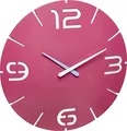 Produktbild: TFA Dostmann Contour Design-Wanduhr, 350 x (H) 35 mm, kunststoff, pink/weiß, 60.3047.12, Ø 350 x (H) 35 mm