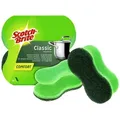 Produktbild: 3M Scotch-Brite Classic Komfort-Reinigungsschwamm extra stark CLCNS2, grün-grün, 2 Stück