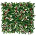 Produktbild: KARAT Pflanzenwand Festive Dekorative Kunstpflanzenwand für Weihnachten 50 x 50 cm