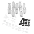 Produktbild: Metaltex Gewürzgläser12er Set, inkl. Labels & 16 Streueinsätze