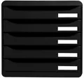 Produktbild: EXACOMPTA Schubladenbox BIG BOX PLUS 5 Schübe schwarz