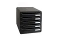 Produktbild: EXACOMPTA Big-Box Plus Classic in Schwarz 5 Fächer DIN-A4 347 x 278 x 271 mm