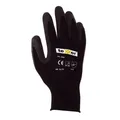Produktbild: Polyester-Strickhandschuhe LATEX schwarz/schwarz, Gr. 7 teXXor« 2425 10 Stück