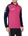 Produktbild: hummel Herren Sweatshirt Core 1/2 Zip, Marine/Rose Violet, XXXL, 36-895-8623