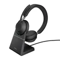 Produktbild: Jabra Evolve2 65 USB-A MS Stereo Headset mit Ladestation für Microsoft Teams, schwarz 1000016849