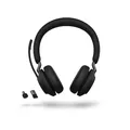 Produktbild: Jabra Evolve 2 65 MS Wireless Bluetooth Stereo Headset m. Ladestation schwarz