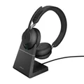 Produktbild: 5706991022827 Jabra Evolve2 65 Stereo MS + Ladestation + Link 380 USB-A, schwarz